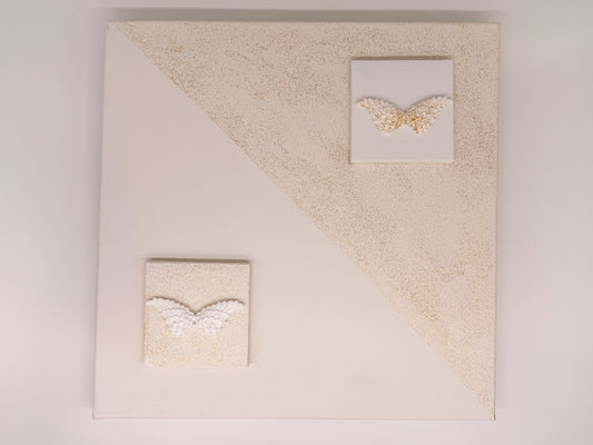 Tela Personalizada com Asas de Anjo – Peça Artesanal Exclusiva